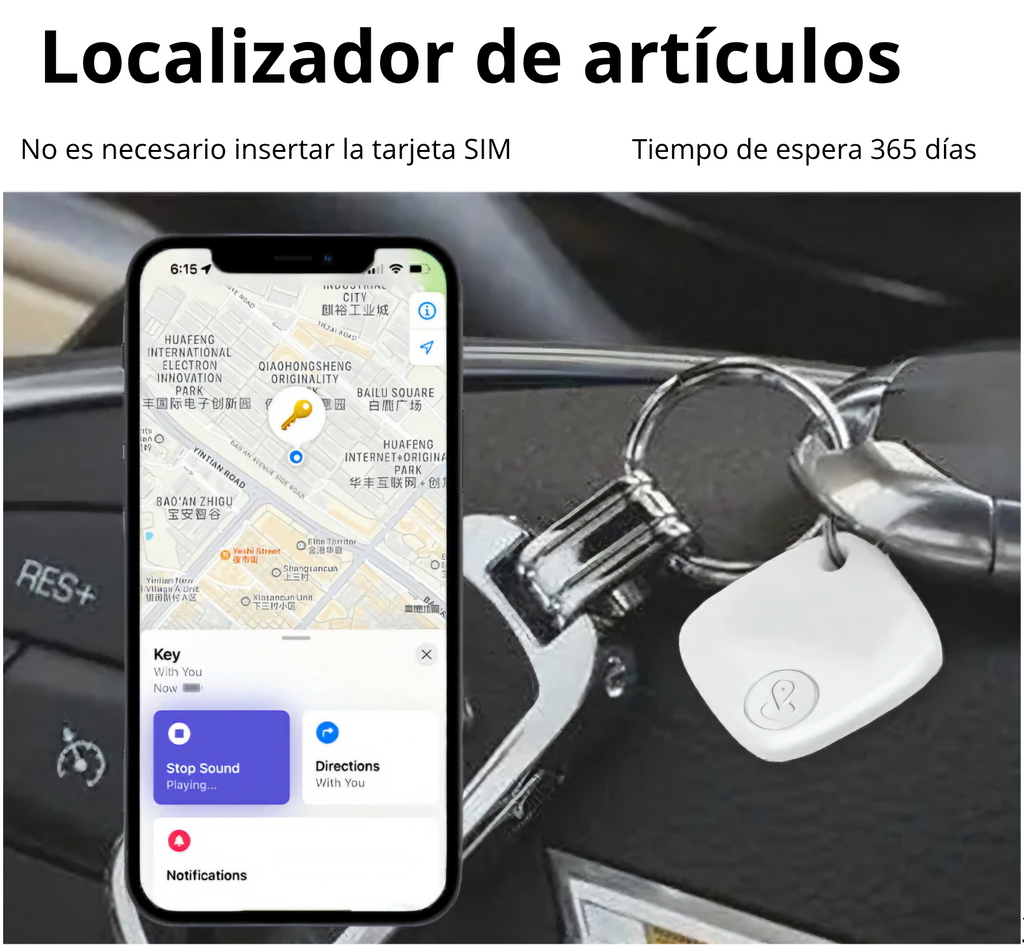 GPS - Localizador Mini para Apple "Find My" (iOS)