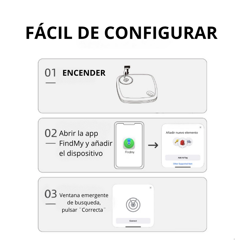 GPS - Localizador Mini para Apple "Find My" (iOS)