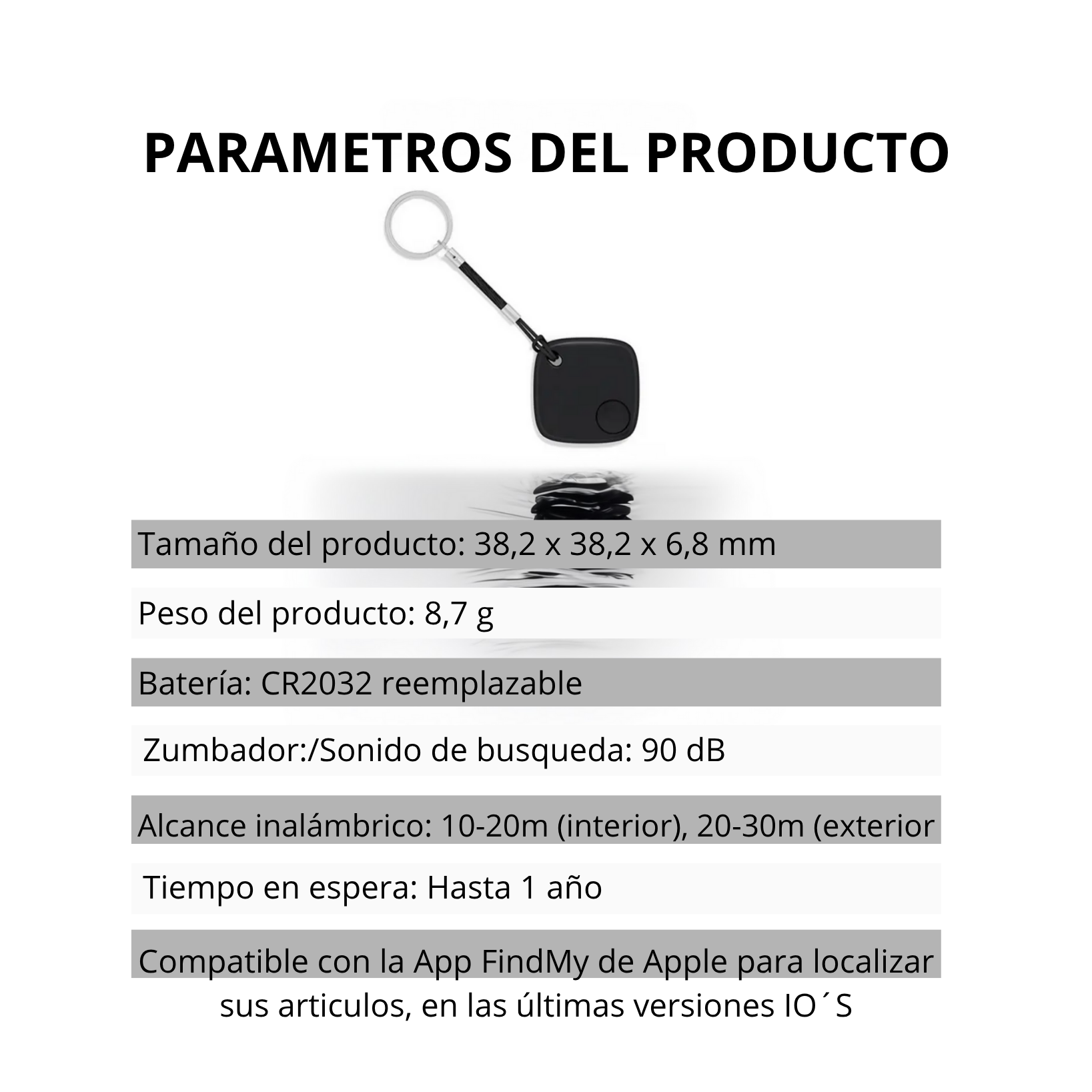 GPS - Localizador Mini para Apple "Find My" (iOS)