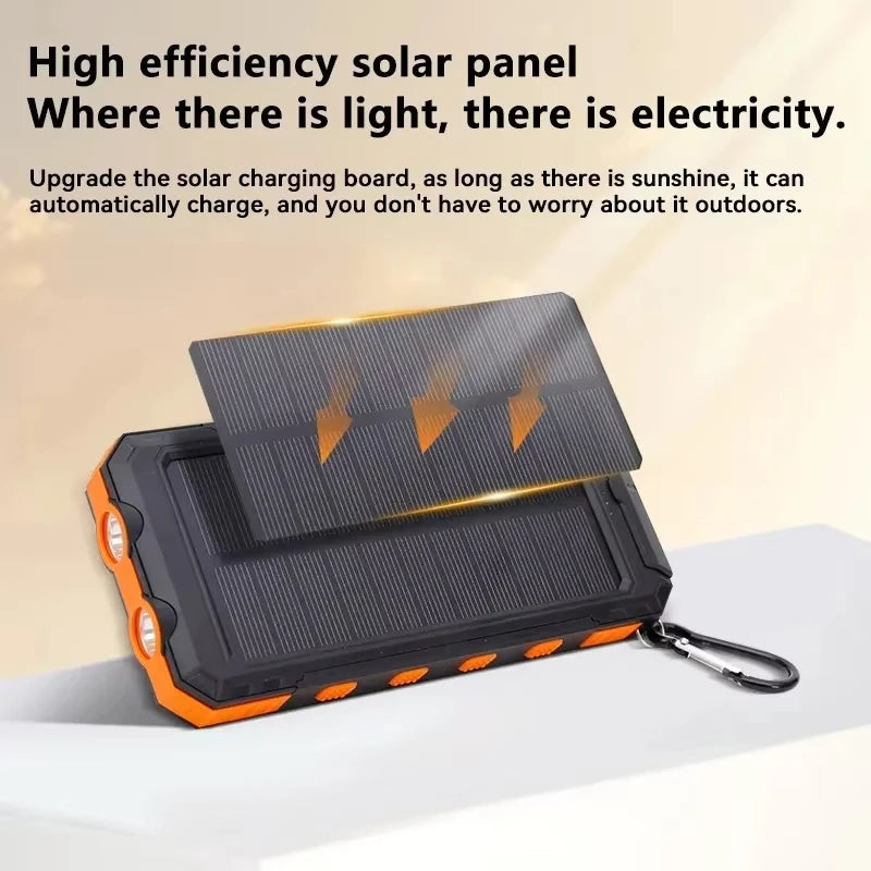 Power Bank Solar 500,000 mAh (Modelo 2026) Carga rápìda