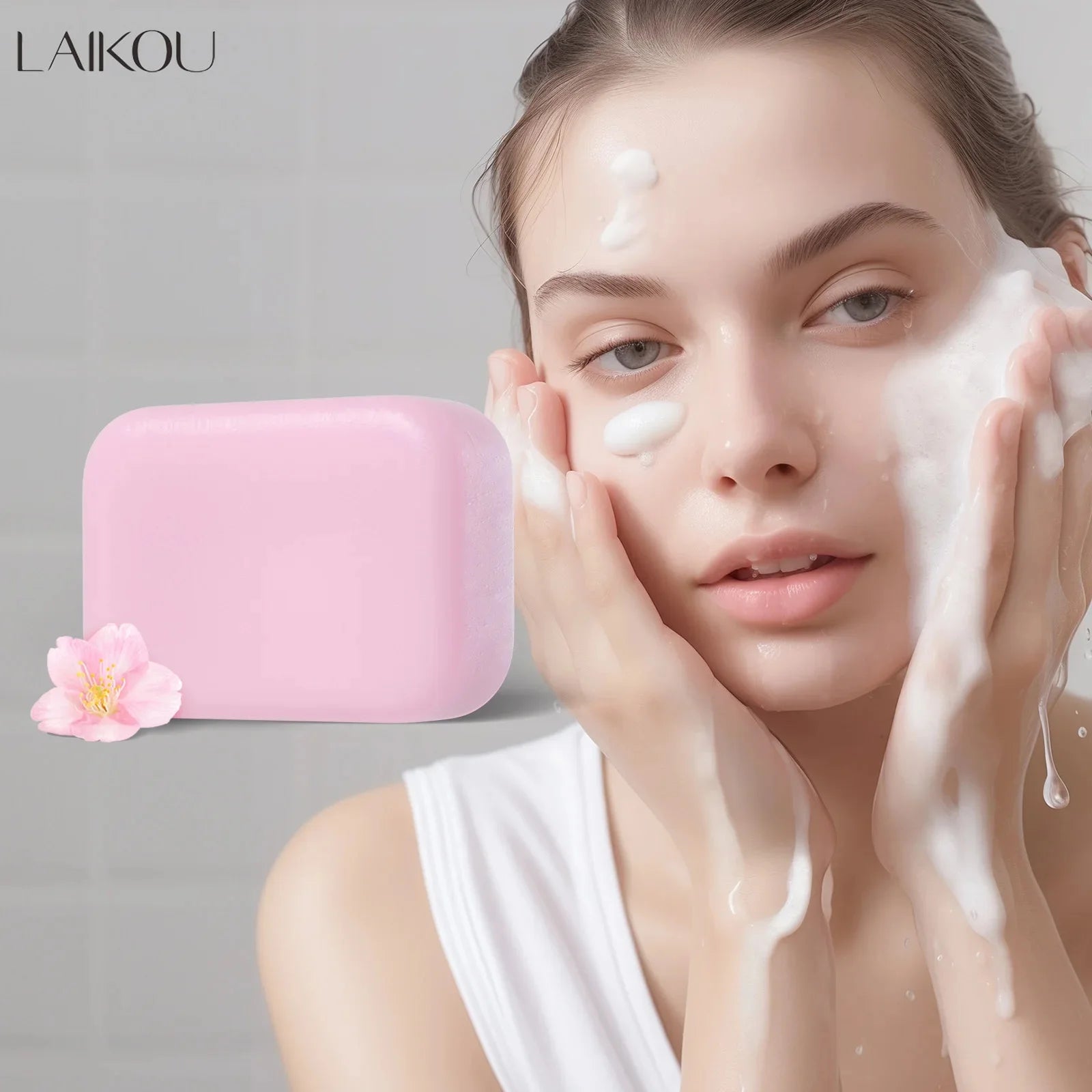 Laikou Sakura Jabón Artesanal: Limpieza Profunda y Protección 99.9%